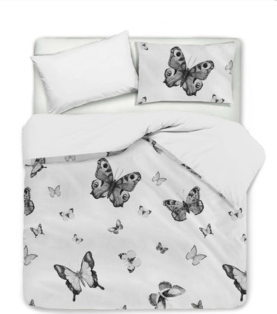 Set Copripiumino Federe Bifaccia Doubleface Parure Copripiumino Stampa Digitale 100% Cotone Made in Italy Farfalle Bianco/nero Casa e cucina/Tessili per la casa/Biancheria da letto/Copripiumini e set da letto/Set copripiumini e federe Novilunio - Sesto San Giovanni, Commerciovirtuoso.it
