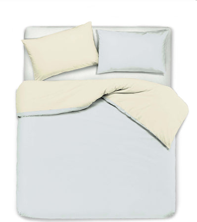 Set Copripiumino Federe Letto Bicolor Double Face Parure Copripiumino in Cotone Naturale Made in Italy Grigio Perla Casa e cucina/Tessili per la casa/Biancheria da letto/Copripiumini e set da letto/Set copripiumini e federe Novilunio - Sesto San Giovanni, Commerciovirtuoso.it