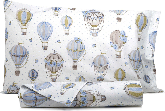 Set Copripiumino Federe Letto Parure Copripiumino Stampa Fantasia 100% Cotone Made in Italy Mongolfiere Azzurro Casa e cucina/Tessili per la casa/Biancheria da letto/Copripiumini e set da letto/Copripiumini Smartdecohome - Sesto San Giovanni, Commerciovirtuoso.it
