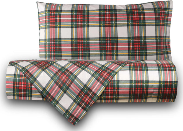 Set Copripiumino Federe Letto Parure Copripiumino Stampa Fantasia 100% Cotone Made in Italy Scozzese Bianco Diverse Msiure per Matrimoniale, Singolo E Piazza E Mezza Casa e cucina/Tessili per la casa/Biancheria da letto/Copripiumini e set da letto/Copripiumini Smartdecohome - Sesto San Giovanni, Commerciovirtuoso.it