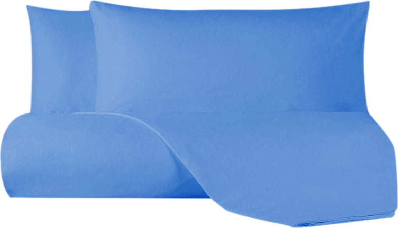 Set Copripiumino Federe Parure Copripiumino Flanella Caldo Cotone 100% Cotone Made In Italy Azzurro Casa e cucina/Tessili per la casa/Biancheria da letto/Copripiumini e set da letto/Copripiumini Novilunio - Sesto San Giovanni, Commerciovirtuoso.it