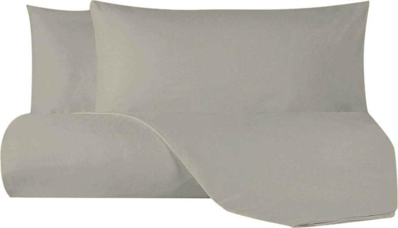 Set Copripiumino Federe Parure Copripiumino Flanella Caldo Cotone 100% Cotone Made In Italy Sabbia Casa e cucina/Tessili per la casa/Biancheria da letto/Copripiumini e set da letto/Copripiumini Novilunio - Sesto San Giovanni, Commerciovirtuoso.it