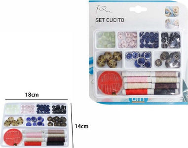 Set Cucito Sartoria Sarto Bottoni Colorati Cotone Aghi Cucire 18 X 14 Cm 58356 Casa, arredamento e bricolage > Hobby e collezionismo > Accessori Cucito Trade Shop italia - Napoli, Commerciovirtuoso.it
