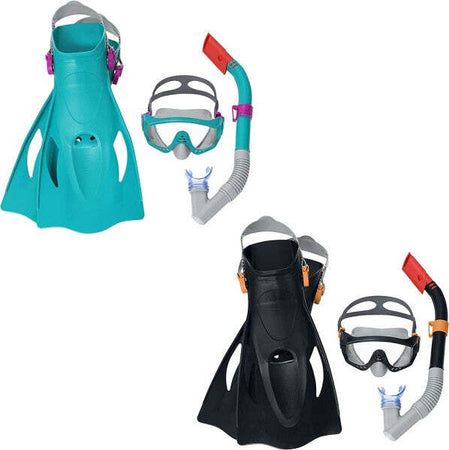 Set-Da-Snorkeling-Meridian-Maschera-Boccaglio-Pinne-14+-Anni-2-Colori-Ass-25020