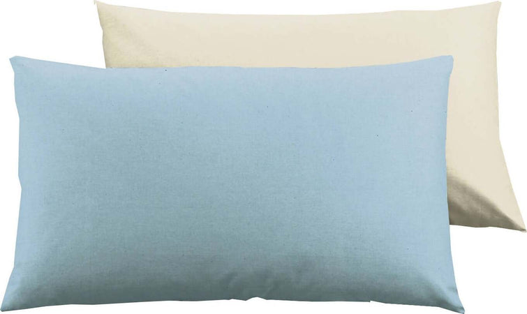 Set Di 2 Federe Bicolor Novilunio Doubleface in Cotone Copricuscino Guanciale Letto 50x80 Cm Made in Italy Naturale/ Azzurro Cielo Casa e cucina/Tessili per la casa/Biancheria da letto/Lenzuola e federe/Federe Novilunio - Sesto San Giovanni, Commerciovirtuoso.it