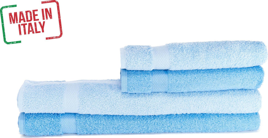 Set Di 4 Asciugamani Azzurro/blu Morbito Assorbente 100% Puro Cotone 60x100cm per Il Bagno Casa e cucina/Bagno/Biancheria da bagno/Asciugamani/Set di asciugamani Smartdecohome - Sesto San Giovanni, Commerciovirtuoso.it