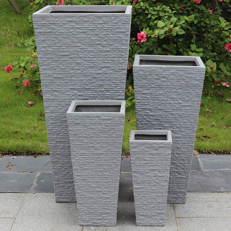 set-di-4-vasi-da-giardino-Grigio-Milani-Home