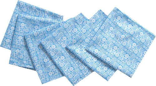 Set Di 6 Tovaglioli Da Tavola In Stoffa 45 X 45 Cm 100% Cotone Stampa Digitale Dai Colori Vivi Ed Intensi Lavabili In Lavatrice Made In Italy Maioliche Quadretti Blu Casa e cucina/Tessili per la casa/Tessili da cucina/Tovaglioli Novilunio - Sesto San Giovanni, Commerciovirtuoso.it