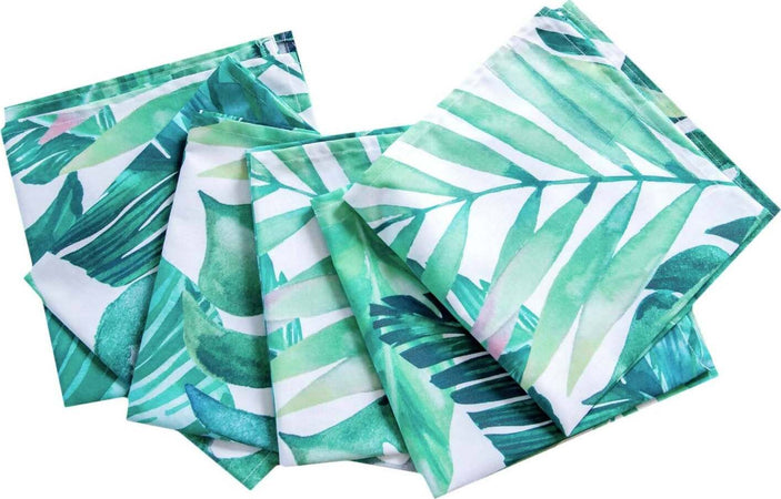 Set Di 6 Tovaglioli Da Tavola In Stoffa 45 X 45 Cm 100% Cotone Stampa Digitale Dai Colori Vivi Ed Intensi Lavabili In Lavatrice Made In Italy Foglie Verdi Casa e cucina/Tessili per la casa/Tessili da cucina/Tovaglioli Novilunio - Sesto San Giovanni, Commerciovirtuoso.it