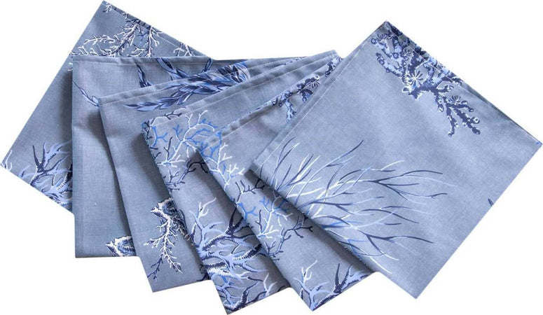 Set Di 6 Tovaglioli Da Tavola In Stoffa 45 X 45 Cm 100% Cotone Stampa Digitale Dai Colori Vivi Ed Intensi Lavabili In Lavatrice Made In Italy Mare D'inverno Casa e cucina/Tessili per la casa/Tessili da cucina/Tovaglioli Novilunio - Sesto San Giovanni, Commerciovirtuoso.it