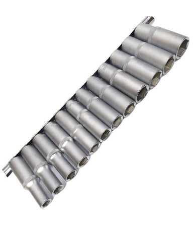 Set Di Chiavi Bussola Lunghe Da 1/2 Chrome Vanadium 10 A 24 Mm 12 Pezzi Mr70253