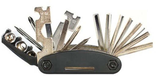 Set di chiavi in acciaio per bicicletta 16 in 1 kombi tascabile Beast