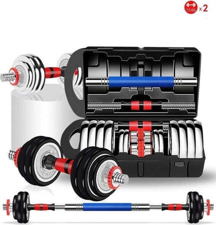 Set Di Maniglie Manubri Dumbbell Bilanciere Gomma 15 Kg Regolabile Body Building Sport e tempo libero/Fitness e palestra/Potenziamento muscolare/Pesi e accessori/Manubri Trade Shop italia - Napoli, Commerciovirtuoso.it