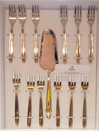Set Di Posate Da Dolci 13 Pezzi in Acciaio Inox Set Posate Mori Italia Art. 182 Set Dolce Athena 13 Pezzi Casa e cucina/Stoviglie/Posate/Set di posate/Set di posate miste L’Orchidea - Siderno, Commerciovirtuoso.it