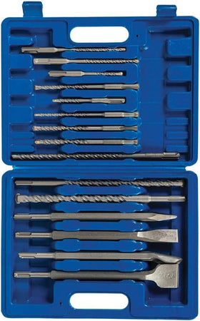 Set di punte e ceselli da trapano per muratura SDS Plus Silverline