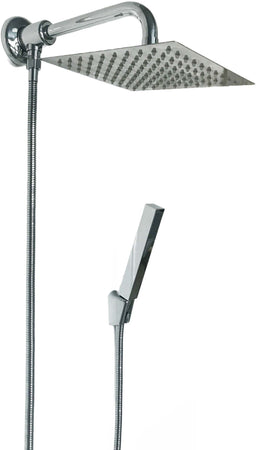 Set doccia con deviatore a pressione, braccio cm 40