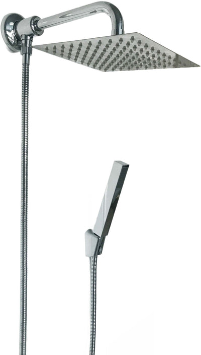 Set doccia con deviatore a pressione, braccio cm 40