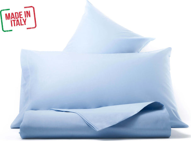 Set Federa E Sacco Copripiumino Parure Copripiumino in Puro Cotone Organico Azzurro 100% Made in Italy Diverse Misure per Letto Matrimoniale E Singolo Casa e cucina/Tessili per la casa/Biancheria da letto/Copripiumini e set da letto/Copripiumini Smartdecohome - Sesto San Giovanni, Commerciovirtuoso.it