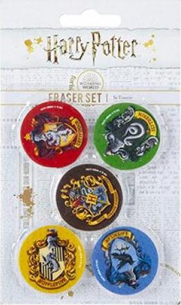 SET-GOMME-DA-CANCELLARE-5PZ-HARRY-POTTER-HOGWARTS-CRESTS---SR73105