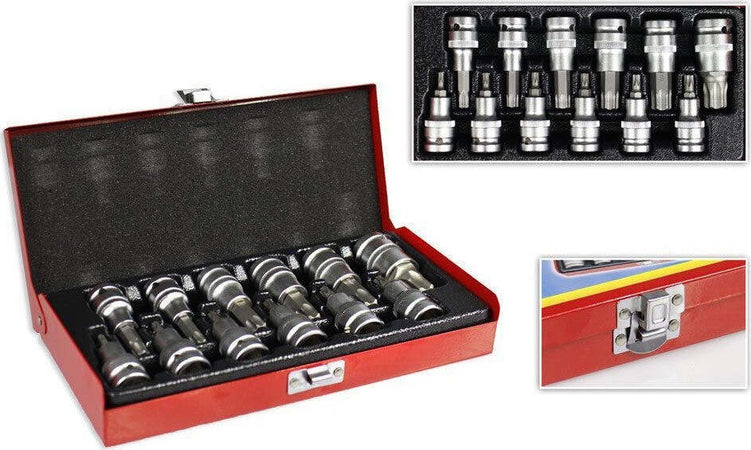 Set Inserti A Bussola Torx 13 Pz Punte Per Trapano Avvitatore Misure Fino A T80 Casa, arredamento e bricolage > Bricolage e fai da te > Utensili Manuali > Chiavi da Lavoro Trade Shop italia - Napoli, Commerciovirtuoso.it