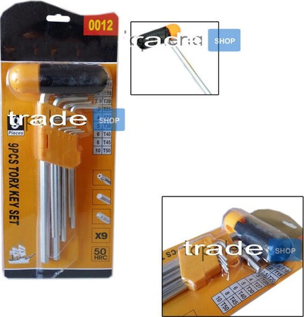 Set-Kit-9-Chiavi-Esagonali-Hex-Lunghe-Ad-Elle-Manico-Mandrino-Forato-Da-T1-T50