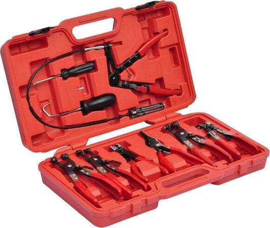 Set-Kit-9-Pinze-Per-Fascette-Morsetti-Auto-Montaggio-Smontaggio-Fascette-Auto