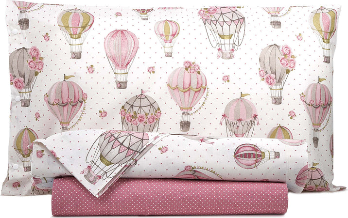Set Lenzuola Completo Letto Lenzuola 100% Cotone Made in Italy Mongolfiere Rosa Diverse Misure per Letto Matrimoniale, Singolo, Una Piazza E Mezza Casa e cucina/Tessili per la casa/Biancheria da letto/Lenzuola e federe/Set di lenzuola e federe Smartdecohome - Sesto San Giovanni, Commerciovirtuoso.it