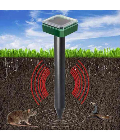 Set Luci Solari Quadrato Impermeabile Con Repellente Ad Ultrasuoni Per Parassiti