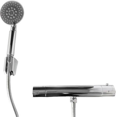 Set miscelatore doccia termostatico con doccetta e supporto