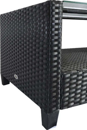 Set-Mobili-da-Giardino-4-Pezzi-in-Rattan-PE-e-Tavolino,-Divano-e-Poltrone-Imbottiti-Nero-e-Beige-124x68x76cm-860-117CW