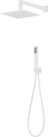 Set-Per-Doccia-Soffione-Quadro-In-Acciaio-Inox-25x25-Millimetri-Bianco-Opaco