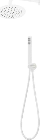 Set-Per-Doccia-Soffione-Tondo-In-Acciaio-Inox-250-Millimetri-Color-Bianco-Opaco