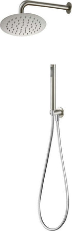 Set-Per-Doccia-Soffione-Tondo-In-Acciaio-Inox-250-Millimetri-Effetto-Spazzolato