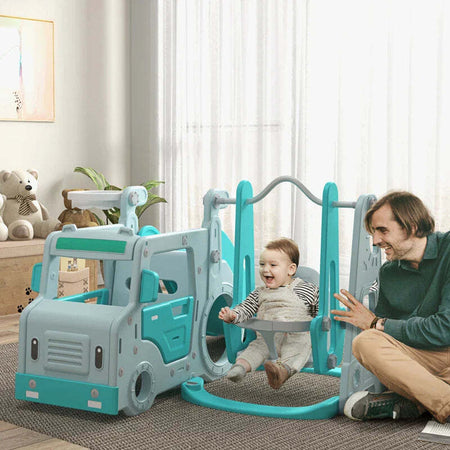 Set-Scivolo-per-Bambini-18-48-Mesi-con-Altalena,-Macchinina-e-Canestro,-201x151x87.5cm,-Azzurro-GH6331-041V00LBGH6