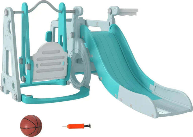 Set-Scivolo-per-Bambini-18-48-Mesi-con-Altalena,-Macchinina-e-Canestro,-201x151x87.5cm,-Azzurro-GH6331-041V00LBGH6