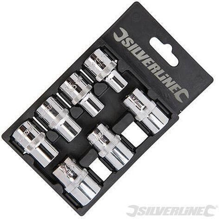 Set Silverline chiavi a bussola 1/2" 7 pezzi 3/8" - 3/4" acciaio Prezzo