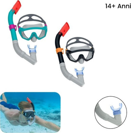 Set-Snorkeling-Spark-Wave-Subacqueo-Maschera-Boccaglio-14+-Anni-Assortito-24068