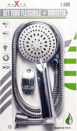 Set-Soffione-Doccia-Doccetta-Multigetto-Bagno-Staffa-Tubo-Flessibile-1,5mt-98080