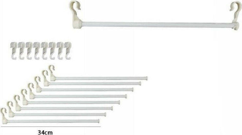Set Stampelle Grucce 8 Appendi Abiti Salvaspazio Porta Pantaloni Armadio 70509 Casa, arredamento e bricolage > Soluzioni salvaspazio > Organizer per Armadi Trade Shop italia - Napoli, Commerciovirtuoso.it