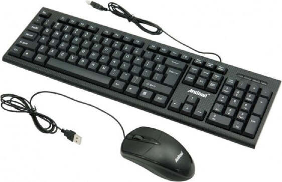 Set-Tastiera-Mouse-Per-Gioco-Cablati-Lingua-Inglese-Usa-Design-Ergonomico-Q-k20