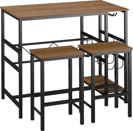 Set-Tavolo-2-Sgabelli-Alti-da-Bar-in-Legno-Isola-Cucina-con-Portabottiglie-e-Portabicchieri-in-Stile-Industriale-YU9835-215YU9