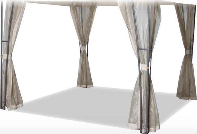Set Tende Zanzariere di Ricambio per Gazebo Tampa 287x199 cm Beige Giardino e giardinaggio/Arredamento da giardino e accessori/Ombrelloni tende e tettucci parasole/Gazebo Scontolo.net - Potenza, Commerciovirtuoso.it