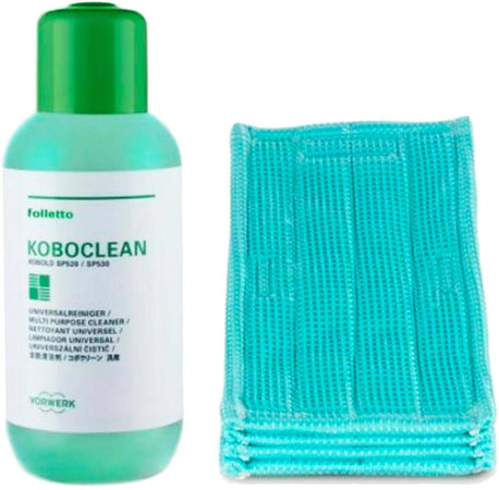 Set Universale Sp520/sp530 Folletto Vorwerk Pulilava 4 Panni Detergente Koboclean Universale Per Tutti I Tipi Di Pavimento 500 Ml