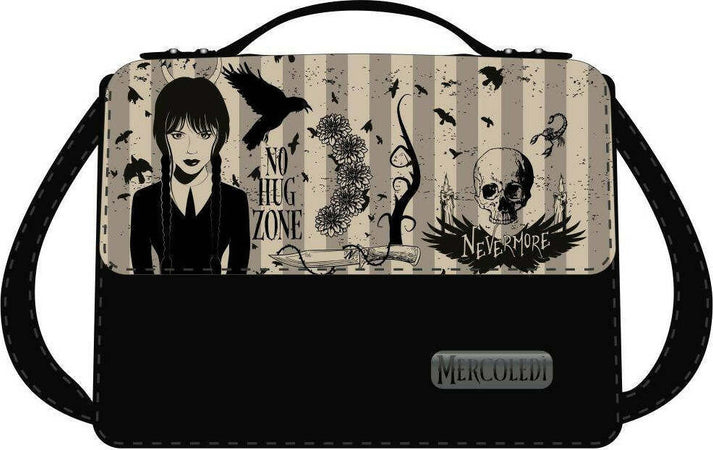Seven Borsa Mercoledì Addams Bambina Con Tracolla e Maniglia Borsetta Bimba Mercoledì Wednesday Moda/Bambine e ragazze/Borse Cartoleria Deja Vu - Crotone, Commerciovirtuoso.it