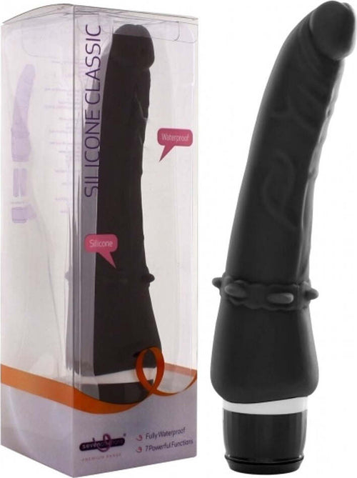 Seven Creations Vibratore Realistico Con Velocità Regolabile Impermeabile Anal Black + Corona – Fallo Realistico Anale Vibrante In Silicone Nero Cm 19 Salute e cura della persona/Erotismo e contraccezione/Sex toys/Vibratori/Vibratori realistici Kondorama - Martinsicuro, Commerciovirtuoso.it