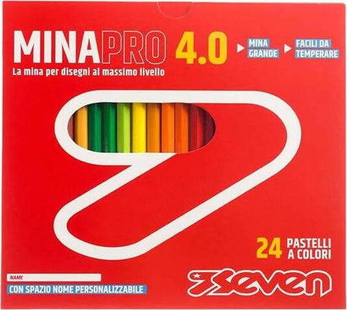 Seven Set Matite Colorate Confezione Pastelli Colorati - Matite Colorate Scuola, Ufficio - Pastelli Mina 4.0 - Spazio Etichetta Nome - Matite Scuola, Pastelli Scuola - Scatola Da Cancelleria e prodotti per ufficio/Penne matite scrittura e correzione/Matite/Matite colorate Cartoleria Deja Vu - Crotone, Commerciovirtuoso.it