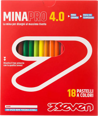 Seven Set Matite Colorate Confezione Pastelli Colorati - Matite Colorate Scuola, Ufficio - Pastelli Mina 4.0 - Spazio Etichetta Nome - Matite Scuola, Pastelli Scuola - Scatola Da Cancelleria e prodotti per ufficio/Penne matite scrittura e correzione/Matite/Matite colorate Cartoleria Deja Vu - Crotone, Commerciovirtuoso.it