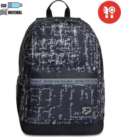 Seven the Double Pro Xxl Zaino Grande in Materiale Riciclato Con Cuffie Wireless Zaino per Scuola E Ufficio a Doppio Scomparto Con Spallacci Imbottiti E Tasche Cancelleria e prodotti per ufficio/Scuola e materiale didattico/Cartelle e zaini per la scuola/Cartelle Cartoleria Deja Vu - Crotone, Commerciovirtuoso.it