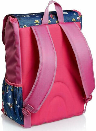 Seven Zaino Scuola Barbie Zaino Estensibile Rosa E Jeans Bambina Con Paillettes 28lt Tasca Frontale Spallacci Imbottiti