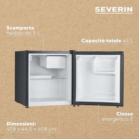 Severin Mini frigo congelatore bar 45 l Nero KB 8879